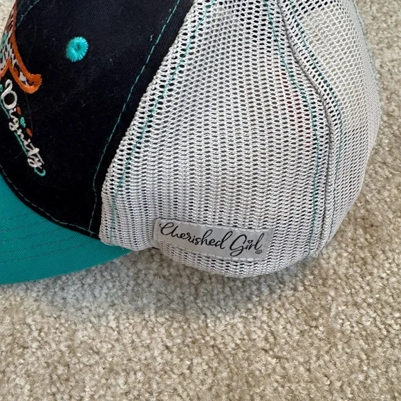 Teal and Black Women's Buffalo Cap - Picture 3 of 6